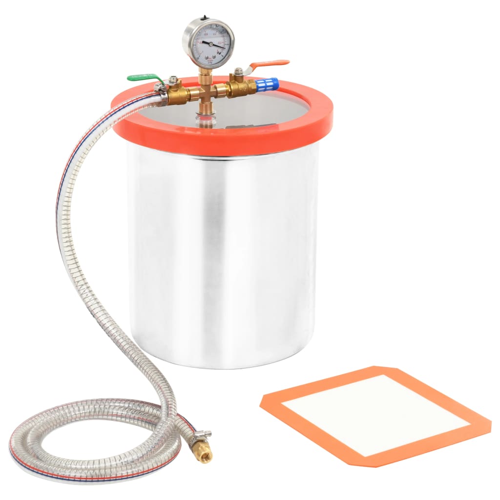 Camera di vuoto Vidaxl 11,42 L Acciaio inossidabile