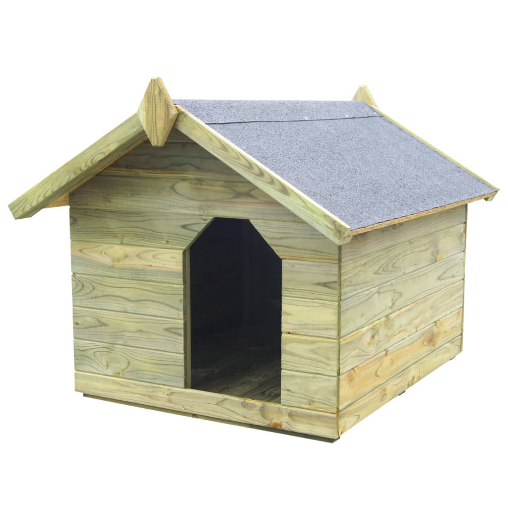 Vidaxl Dog Loft do ogrodu z składaną sosną impregnowaną dachem