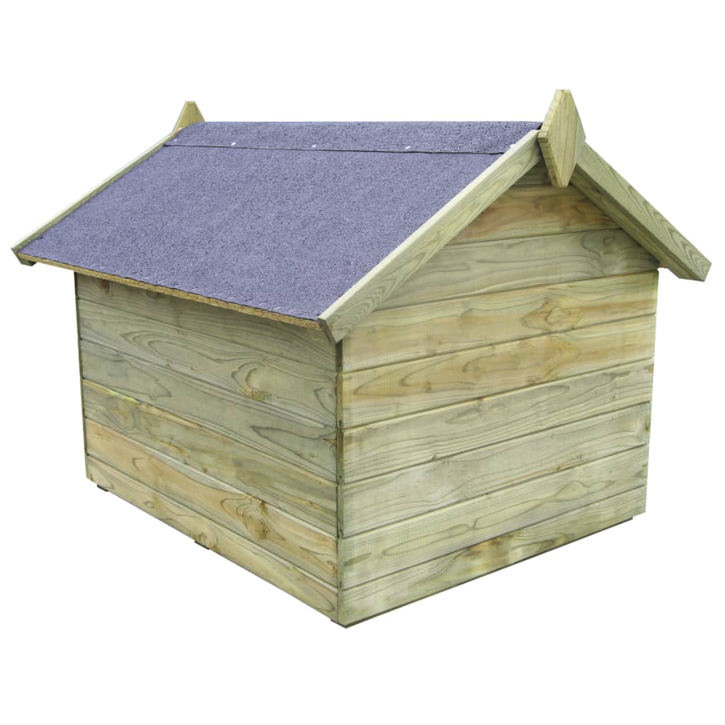 Vidaxl Dog Loft do ogrodu z składaną sosną impregnowaną dachem