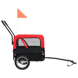 VidaXL Pet Carrier and Jogging Buggy 2-in-1 Red and Black
