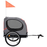 Vidaxl Dog Bike Trailer rot und schwarz