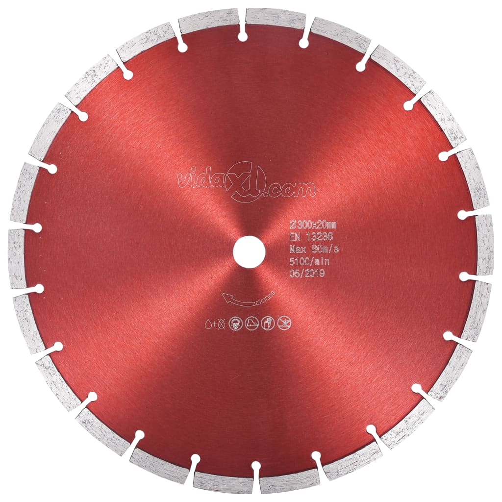 Vidaxl Diamond saw leaf 300 mm steel