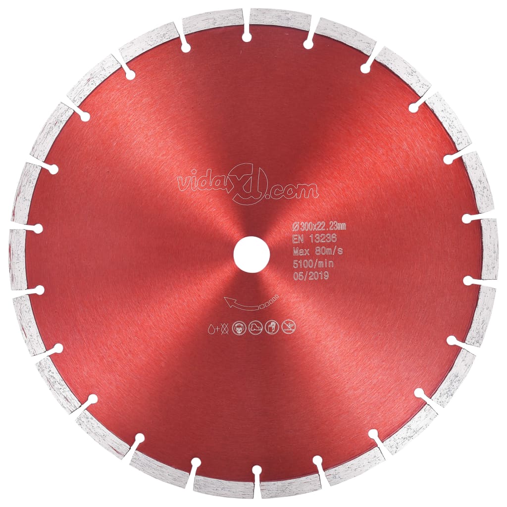 Vidaxl diamantzaagblad 300 mm staal