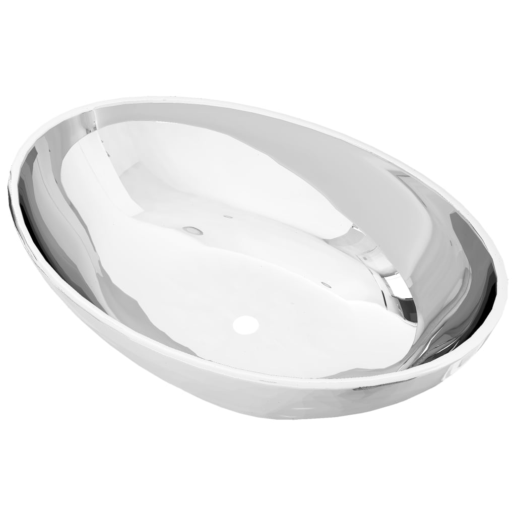 Vidaxl washbasin 40x33x13.5 cm ceramic silver-colored