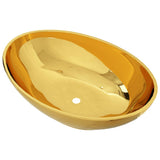 Vidaxl Washbasin 40x3331.5 cm Keramin Gold faarweg