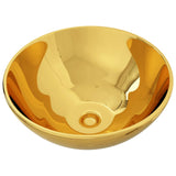 VidaXL Washbasin 32.5x14 cm Ceramic gold colored