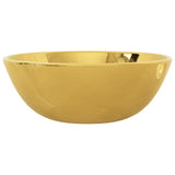 VidaXL Washbasin 28x10 cm Ceramic gold colored