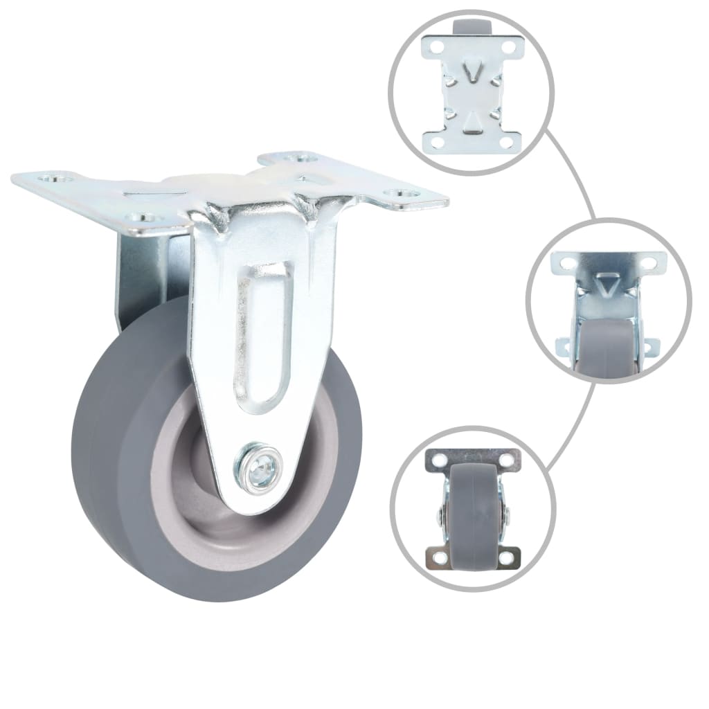 Vidaxl Roues fixes 4 ST 50 mm