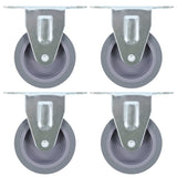 Vidaxl Fixed wheels 4 st 75 mm