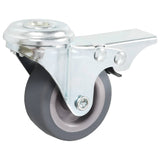Vidaxl swivel wheels with bolt holes and double brakes 4 st 50 mm