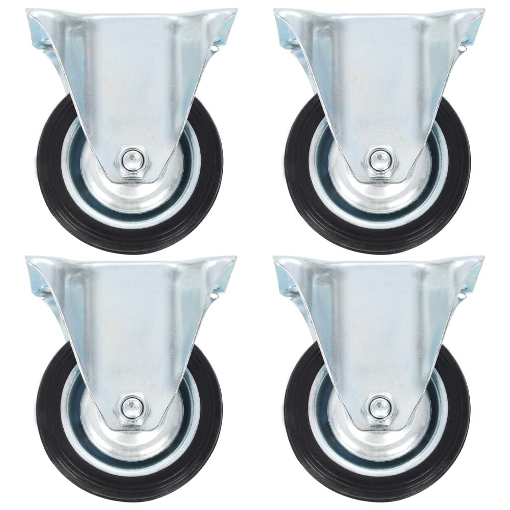Vidaxl Fixed wheels 4 st 75 mm