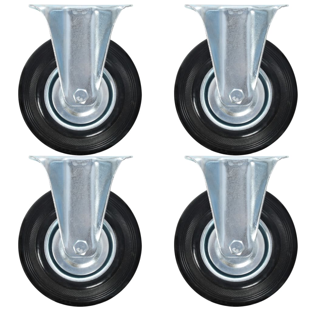 Vidaxl pevná kola 4 st 125 mm