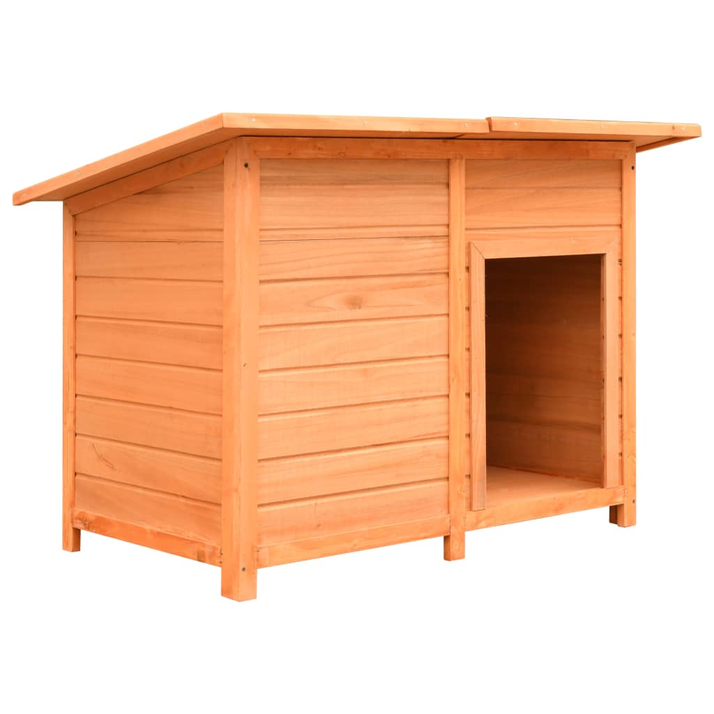 Vidaxl Dog Loft 120x77x86 cm de pino sólido y madera de fuego