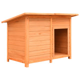 Vidaxl Dog Loft 120x77x86 cm de pino sólido y madera de fuego