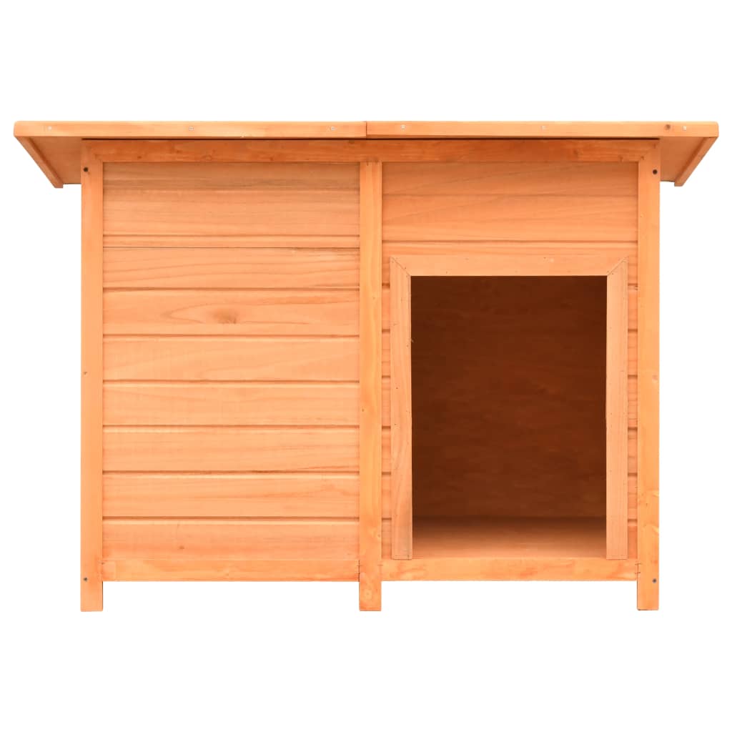 Vidaxl Dog Loft 120x77x86 cm de pino sólido y madera de fuego