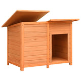Vidaxl Dog Loft 120x77x86 cm de pino sólido y madera de fuego