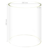 VidaXL Cylinder for Hotdog Histurmer 200x240 mm Glass