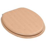 Asiento de inodoro Vidaxl con bambú de tapa MDF