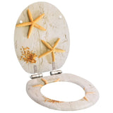 Vidaxl toilet seat with soft-close lid Zeester MDF