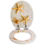 Vidaxl toilet seat with soft-close lid Zeester MDF