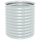 Vidaxl Planter huet 80x80x81 cm galvaniséiert Stol Sëlwer