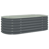 Vidaxl Planter raised 160x80x44 cm galvanized steel gray