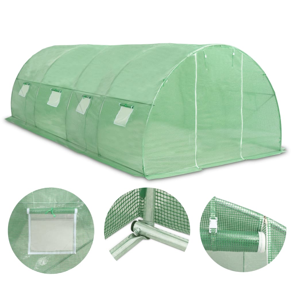Vidaxl greenhouse 18 m² 600x300x200 cm