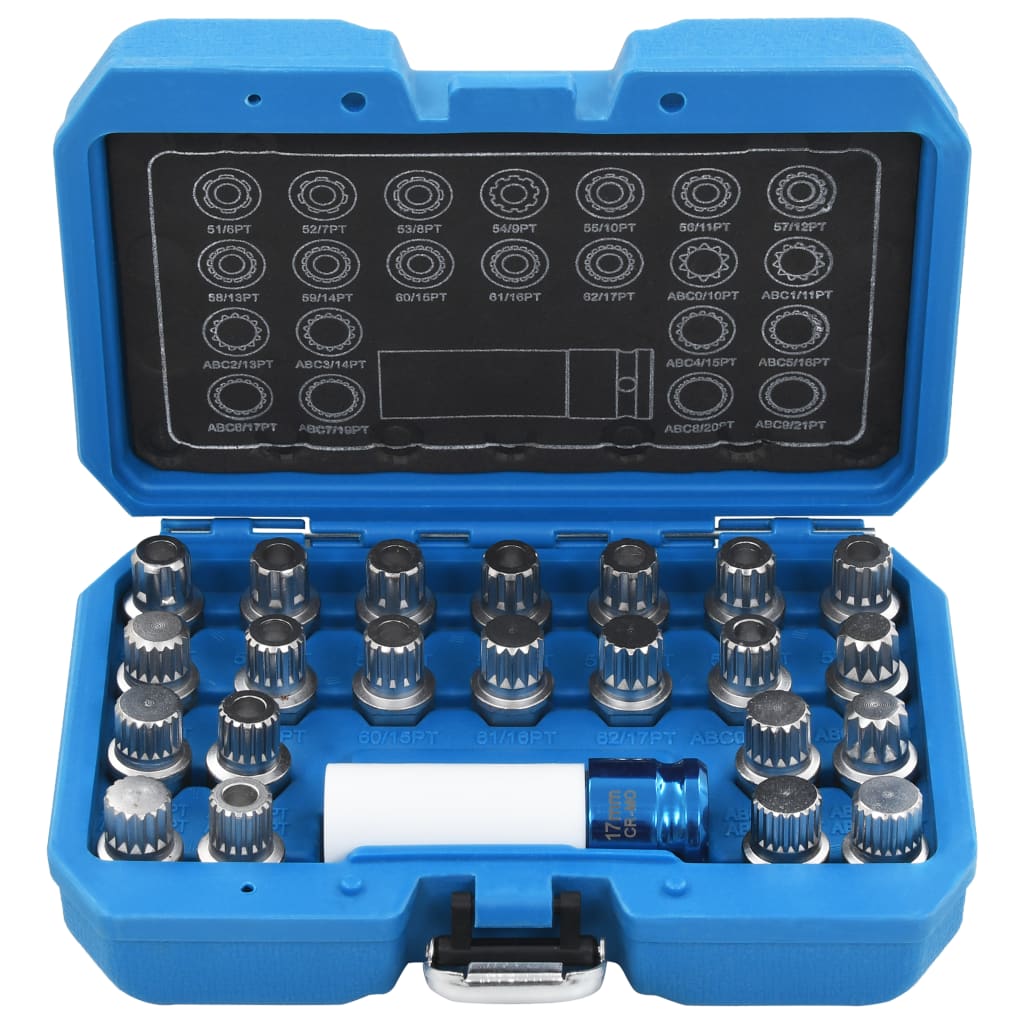 Vidaxl 23-piece rim slot set for VAG