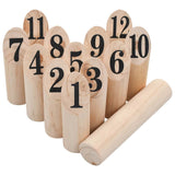Vidaxl number KUBB game set wood