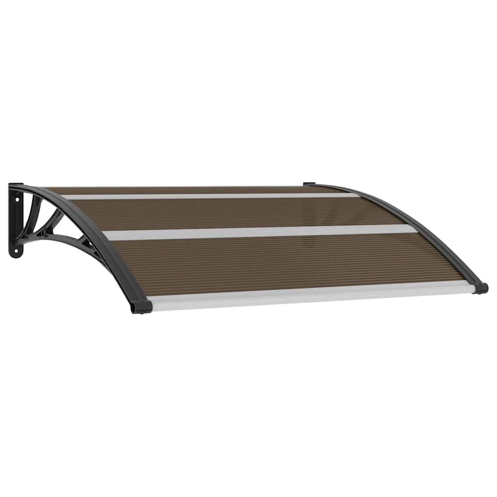 Vidaxl Door Canopy 120x100 cm pc sort sort