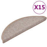 VIDAXL 15 ST -Pedalmatten 56x17x3 cm hellbraun