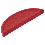 Vidaxl 15 ST PEDAL MATS 56X17X3 CM BORDEAUX RED