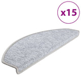 Vidaxl 15 Stuses 65x24x4 cm světle šedá