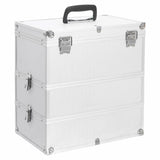 Vidaxl Makeup Suitcase 37x24x40 cm Aluminium Sølvfarvet