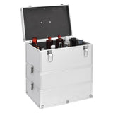 Vidaxl Makeup Suitcase 37x24x40 cm Aluminium Sølvfarvet