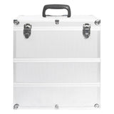 Vidaxl Makeup Suitcase 37x24x40 cm Aluminium Sølvfarvet