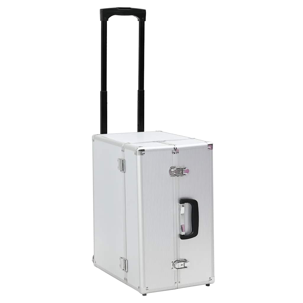 Vidaxl pilotrolley 47x39x27 cm hliníková stříbrná barva