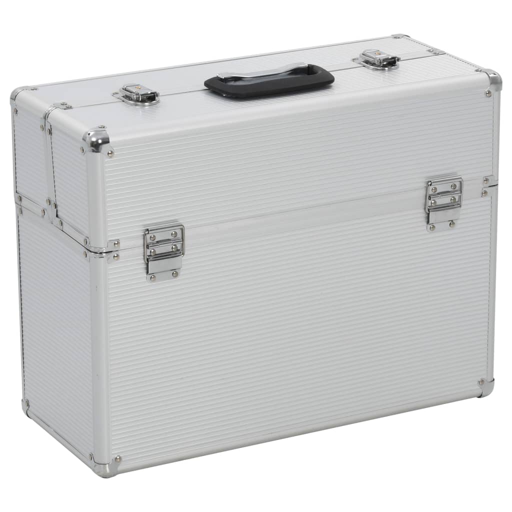 Vidaxl Tool Case 47x36x20 cm colorato in argento in alluminio