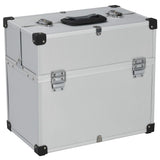 Vidaxl tool case 38x22.5x34 cm aluminum silver colored