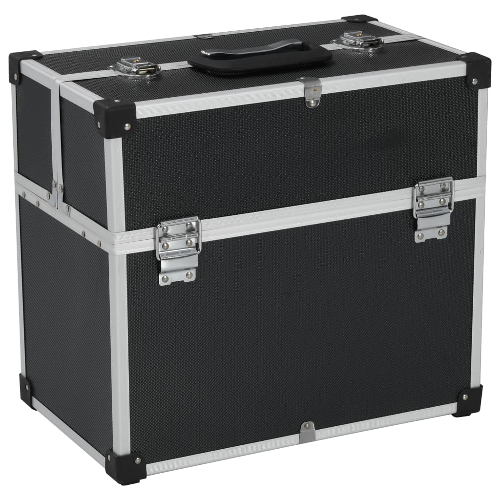 Vidaxl tool case 38x22.5x34 cm aluminum black