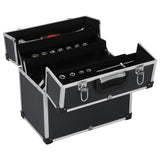 Vidaxl tool case 38x22.5x34 cm aluminum black