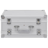 VIDAXL WAPENKOFFER ALUMINUM ABS Silberfarben