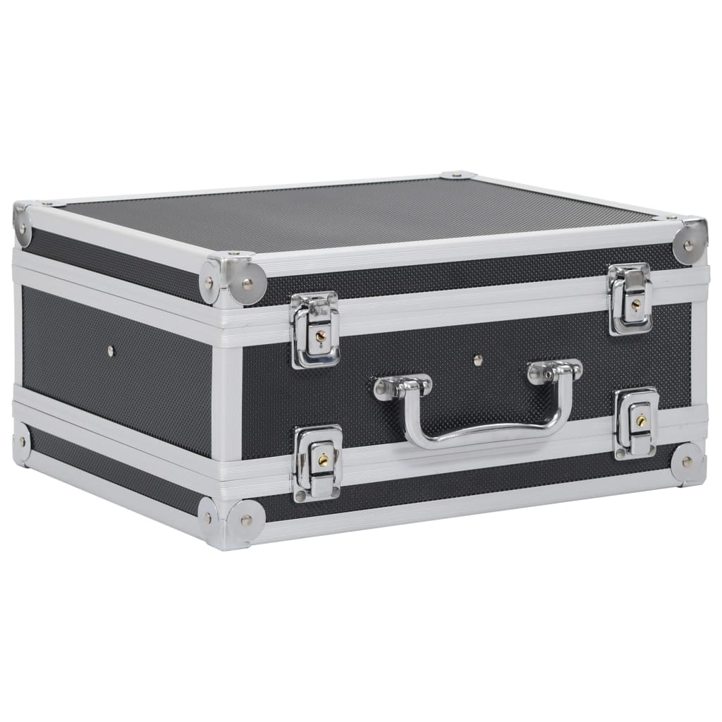 VidaXL Wapenkoffer Aluminum ABS Black