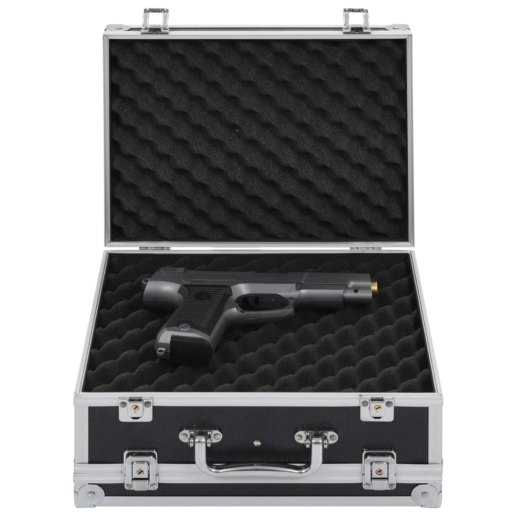 VidaXL Wapenkoffer Aluminum ABS Black