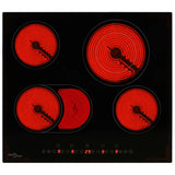 Vidaxl Ceramic hob with 4 cooking zones touch control 6600 W