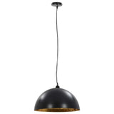 Vidaxl ceiling lamps 2 pcs semi -round E27 50 cm black and gold colored
