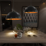 Vidaxl ceiling lamps 2 pcs semi -round E27 50 cm black and gold colored
