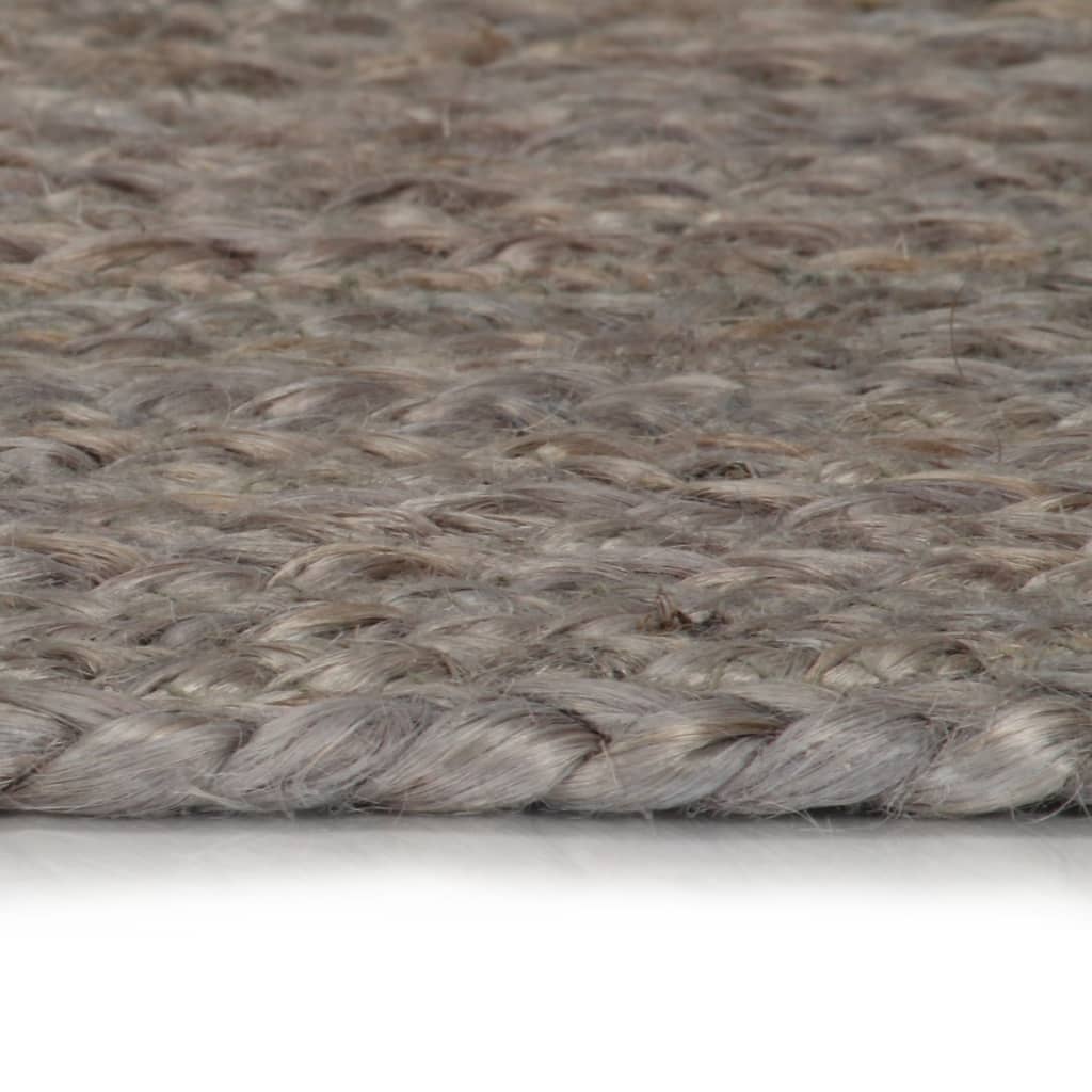 Vidaxl preproga ročno izdelana približno 90 cm jute siva