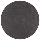 Vidaxl rug handmade around 90 cm jute dark gray