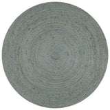 Vidaxl rug handmade around 150 cm jute olive green